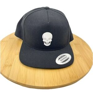 Yupoong Classics Trucker Hat Baseball Cap Black Skull SnapBack